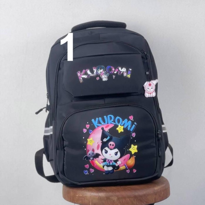 کوله پشتی کرومی مشکی کد 952